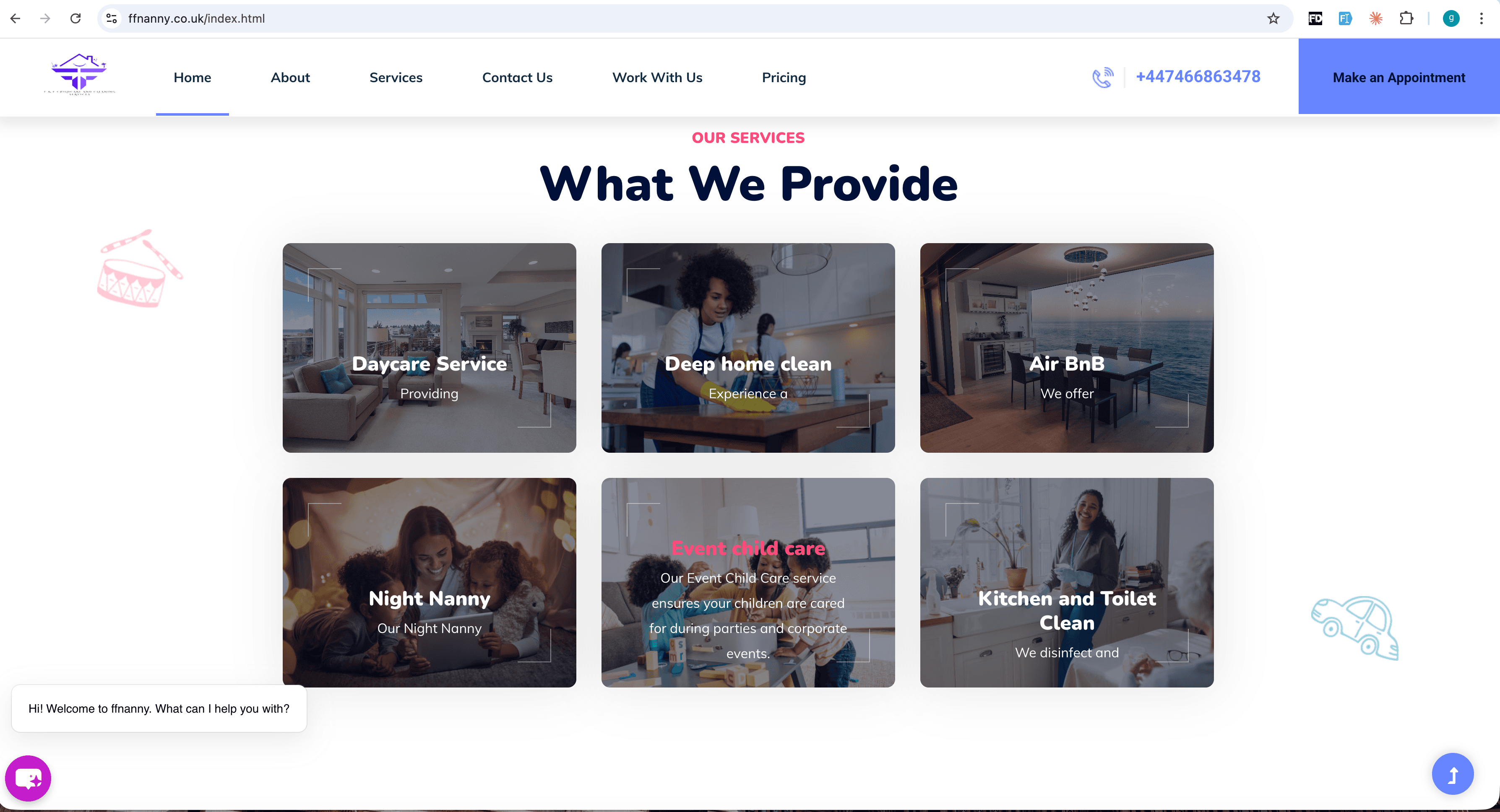 FF Nanny — Cleaning & Childcare